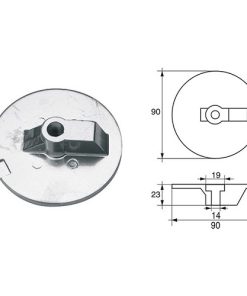Anodo per motori Mercury-Mercruiser articolo Polipodio ME035AL