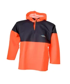 Giacca Chiusa Elka arancio/blu con cappuccio | Taglia 3XL